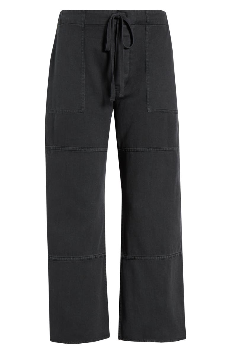 Re/Done Drawstring Beach Pants, Main, color, Washedblack