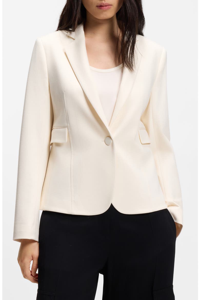 Jia Water Repellent Blazer, Main, color, SOFT CREAM