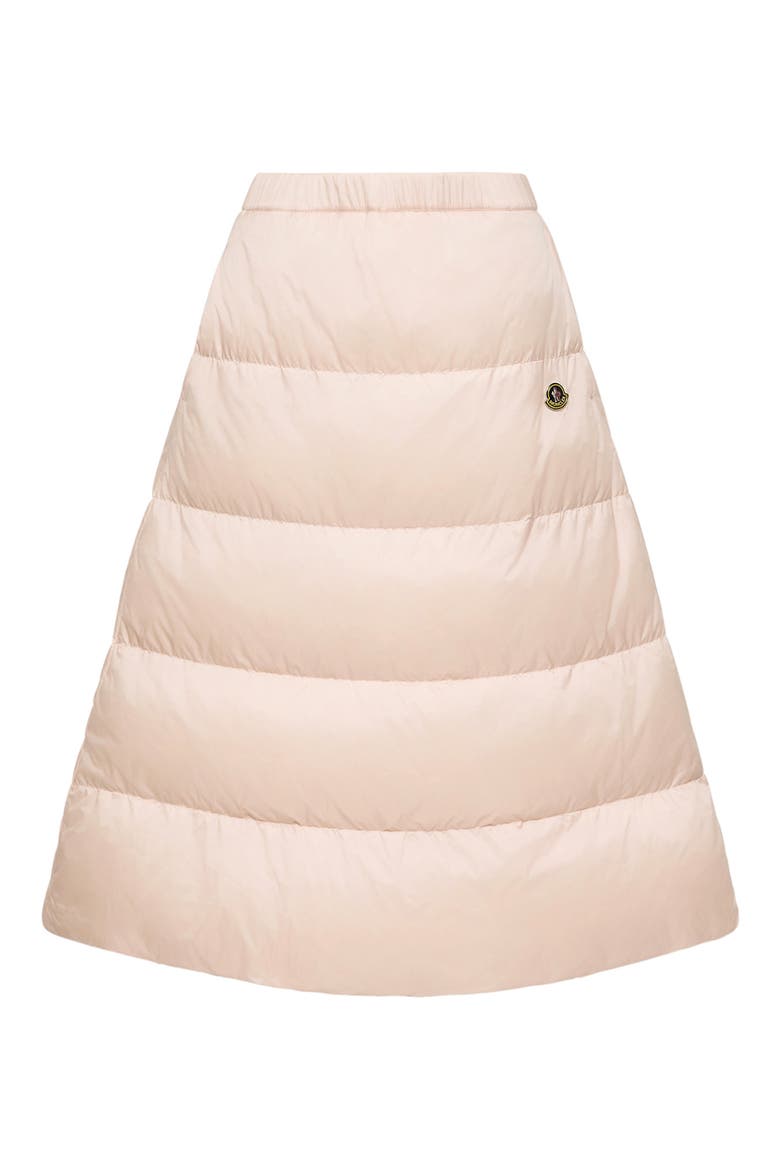 Reversible Quilted Nylon & Wool Twill Midi Skirt, Main, color, PINK