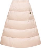Moncler Reversible Quilted Nylon & Wool Twill Midi Skirt