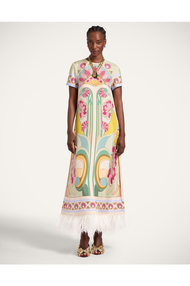 Swing Dress, Alternate, color, Tulip Placée Green