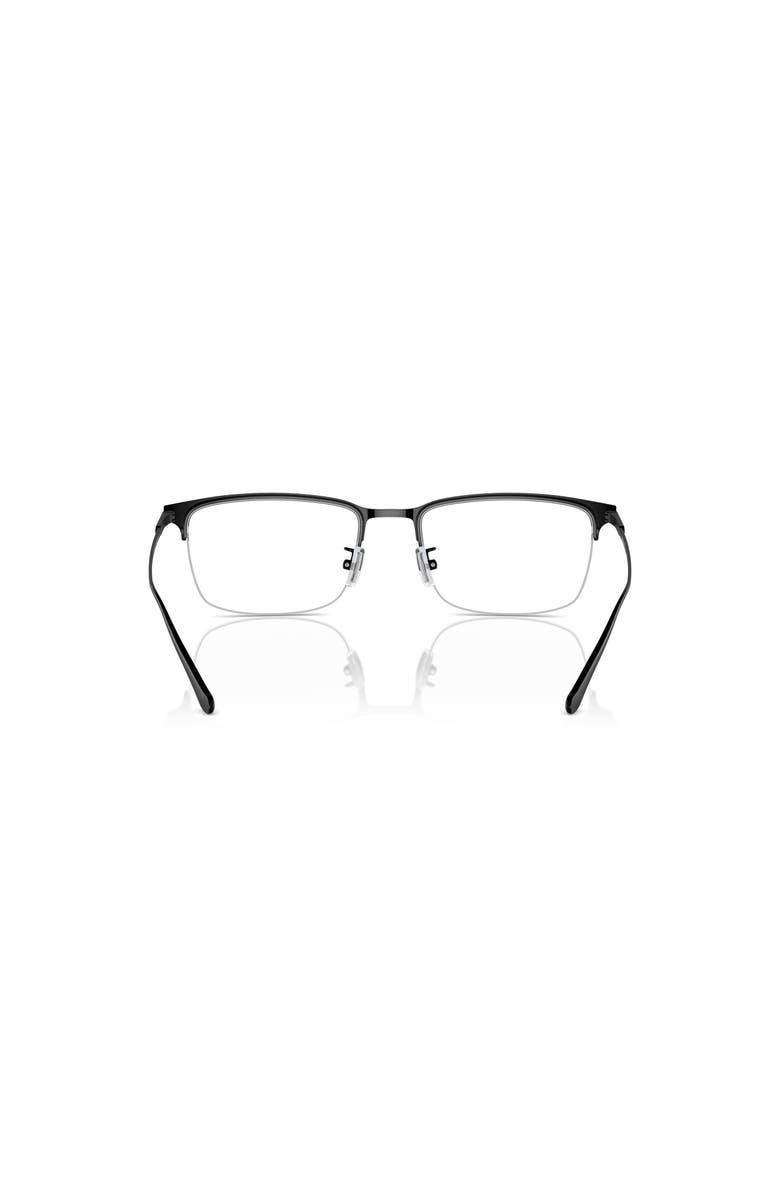 COACH 56mm Rectangle optical glasses, Alternate, color, Black