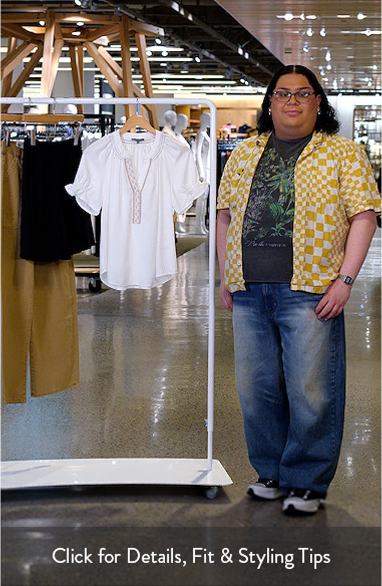 Embroidered Peasant Top, sales video thumbnail