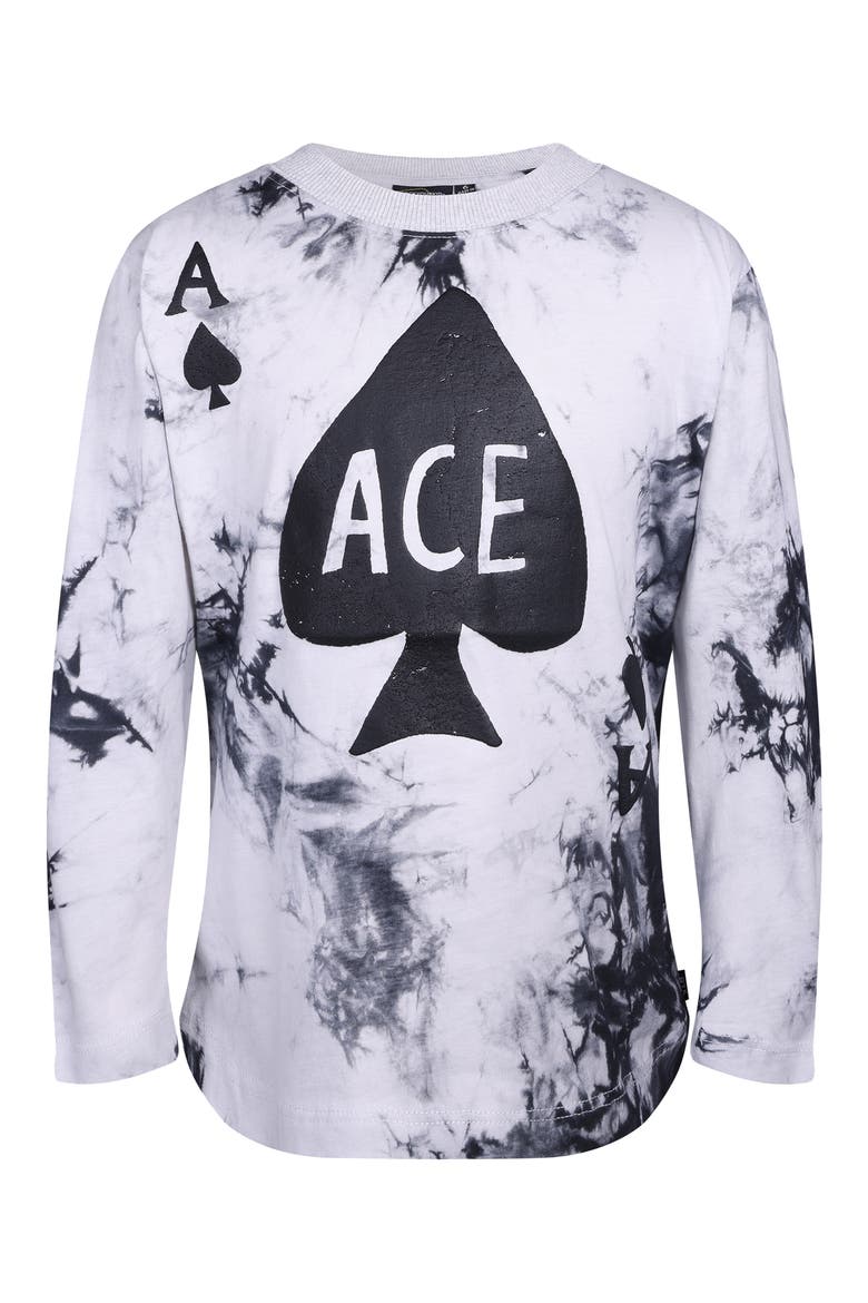 Kids' Long Sleeve Jersey Graphic T-shirt, Main, color, ACE SPADE