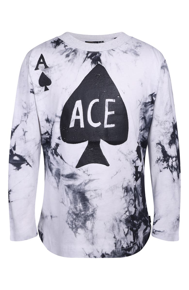 Rock Your Kid Kids' Long Sleeve Jersey Graphic T-shirt, Main, color, Ace Spade