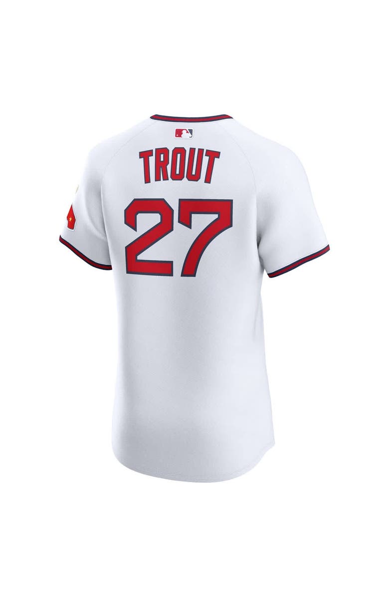 Nike Men's Nike Mike Trout White Los Angeles Angels Alternate 2 Elite Jersey, Alternate, color, White
