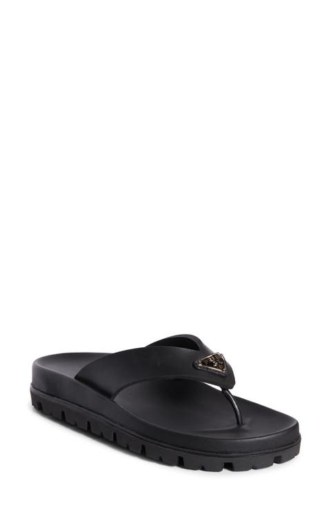 【PRADA】 Sandals with lug sole サンダル Prada Sandals Size 39. 5 EU: Cross-Strap Platform