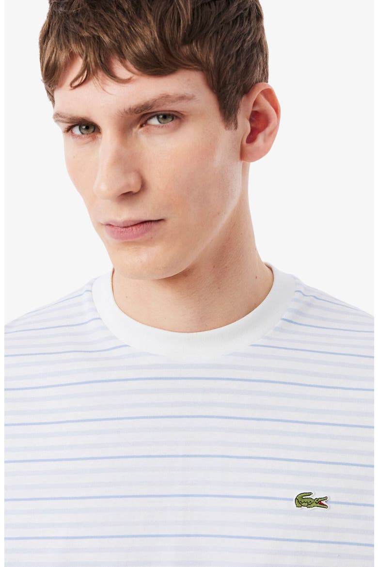 Essentials Stripe Cotton T-Shirt, Alternate, color, PHOENIX BLUE/ FLOUR