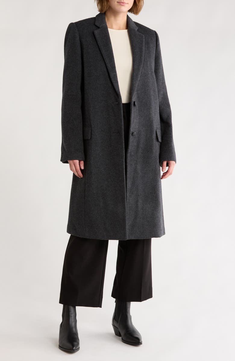 rag & bone Avanti Wool Blend Coat, Main, color, Charcoal