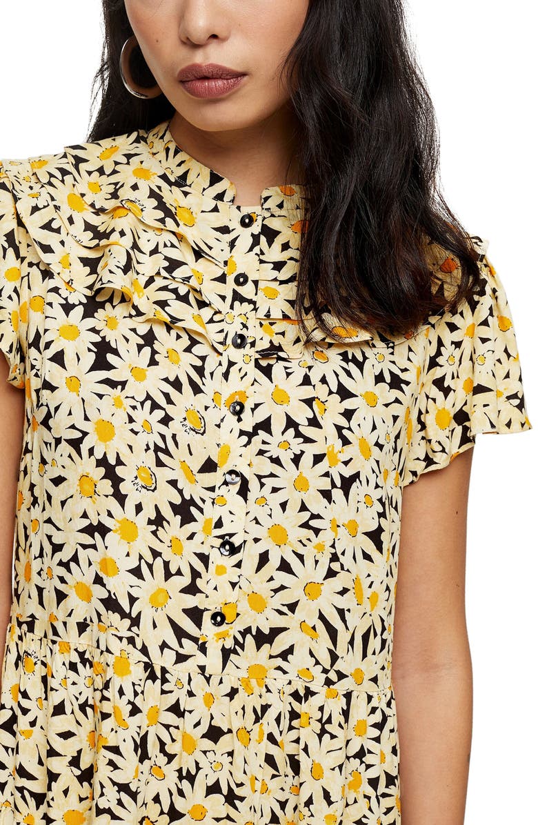 Topshop Daisy Frandad Shirtdress, Alternate, color, 