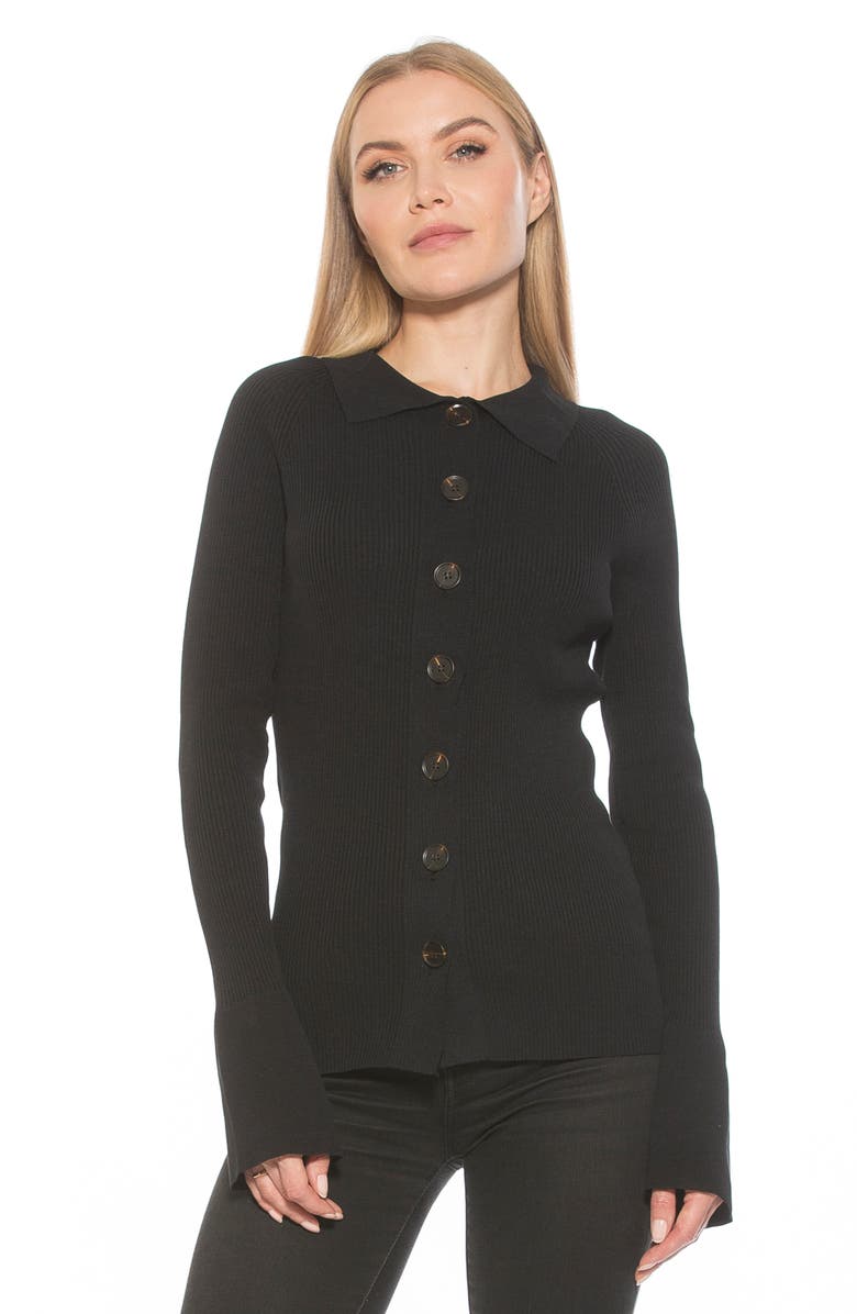 Alexia Admor Beatrice Button-Down Long Sleeve Cardigan, Alternate, color, 