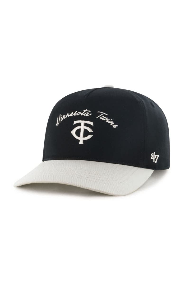 '47 Men's '47 Black Minnesota Twins Stable Hitch Adjustable Hat, Main, color, 