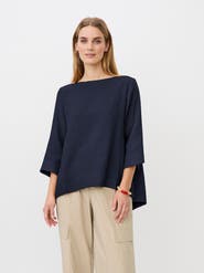 Masai Copenhagen Dovinia 3/4 Sleeve Round Neck Blouse