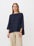Masai Copenhagen Dovinia 3/4 Sleeve Round Neck Blouse
