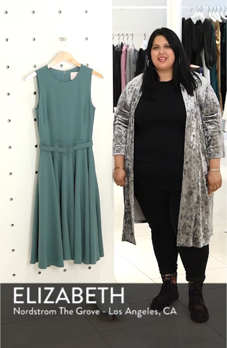 Kaye Belted Fit & Flare Dress, sales video thumbnail