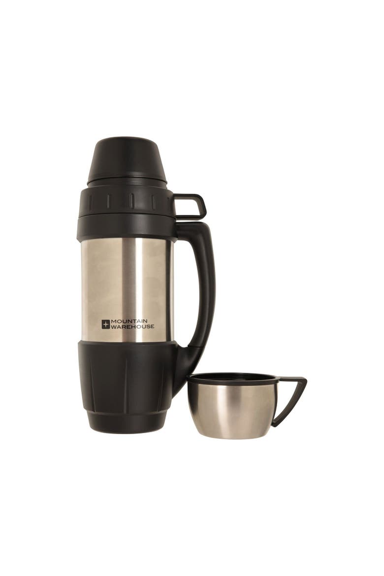 Double-Walled Flask & Cup Set, Alternate, color, Silver