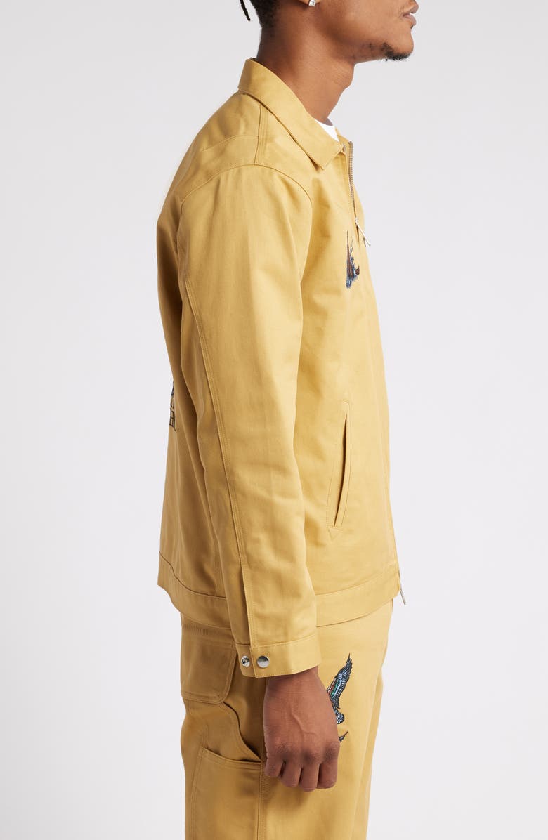 Carhartt Work In Progress Ducks Embroidered Cotton Twill Chore Jacket, Alternate, color,