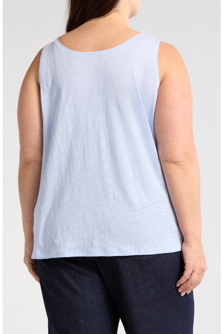Organic Linen Tank, Alternate, color, BELLFLOWER