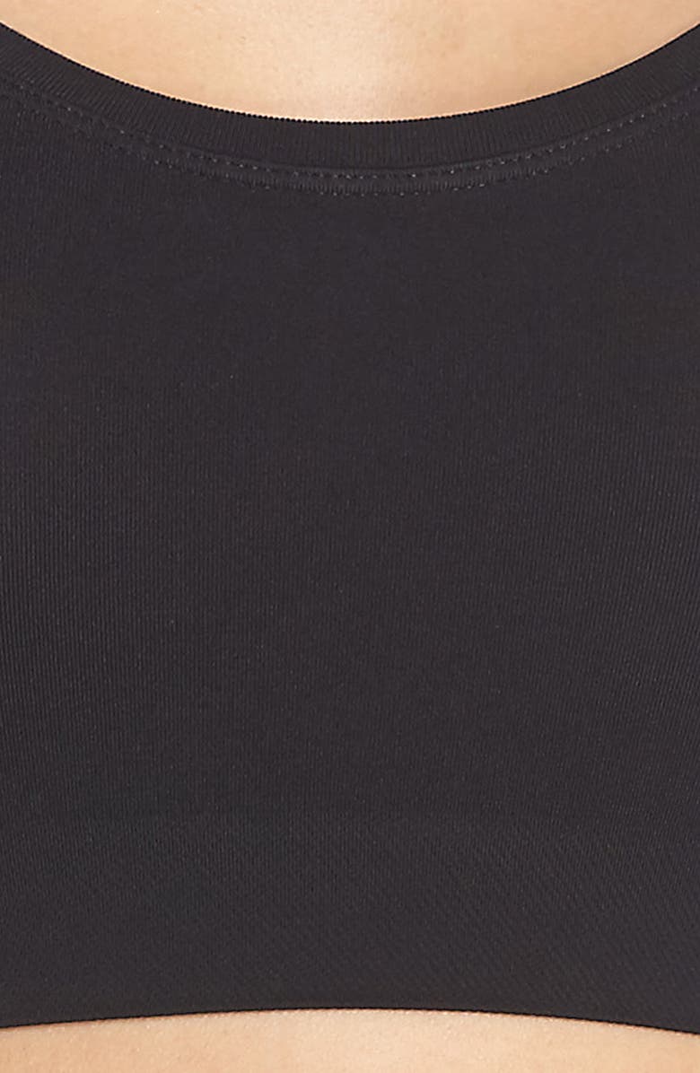 Hanro Touch Feeling Sports Bra, Alternate, color, Black