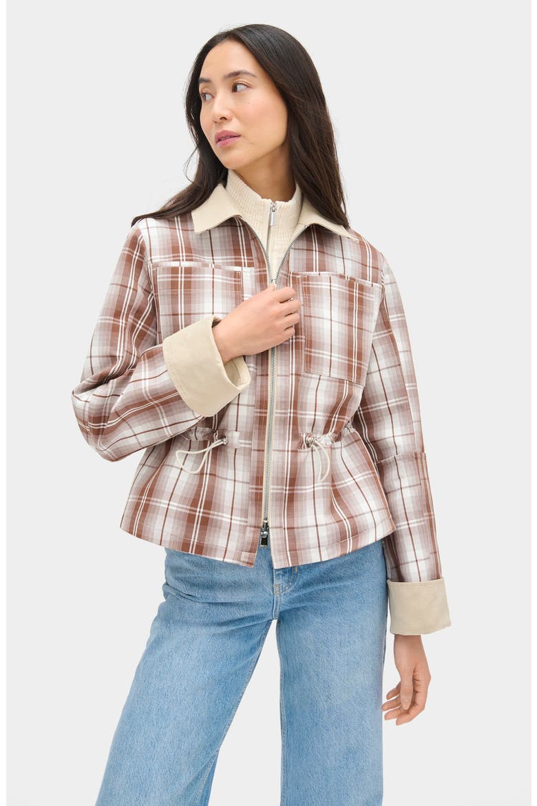 Mavis Reversible Jacket, Alternate, color, CHECK / BEIGE