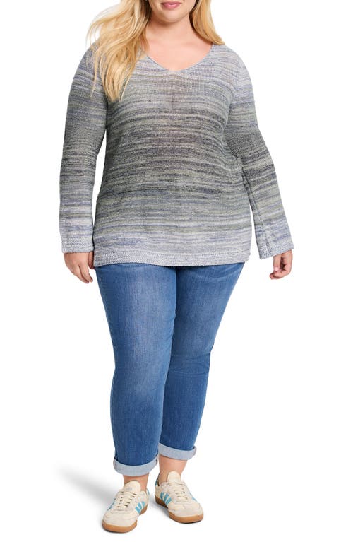 NIC + ZOE NIC+ZOE HAZY SHADES LINEN BLEND SWEATER