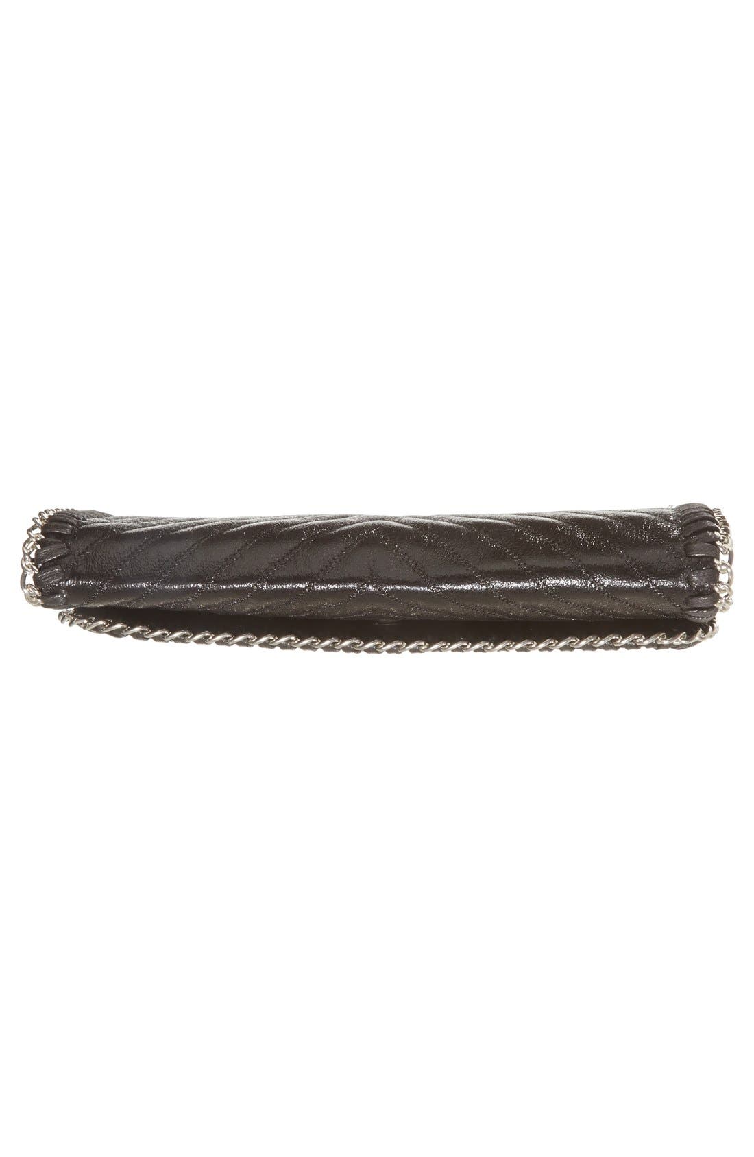 Quilted Mini Clutch, Alternate, color, BLACK