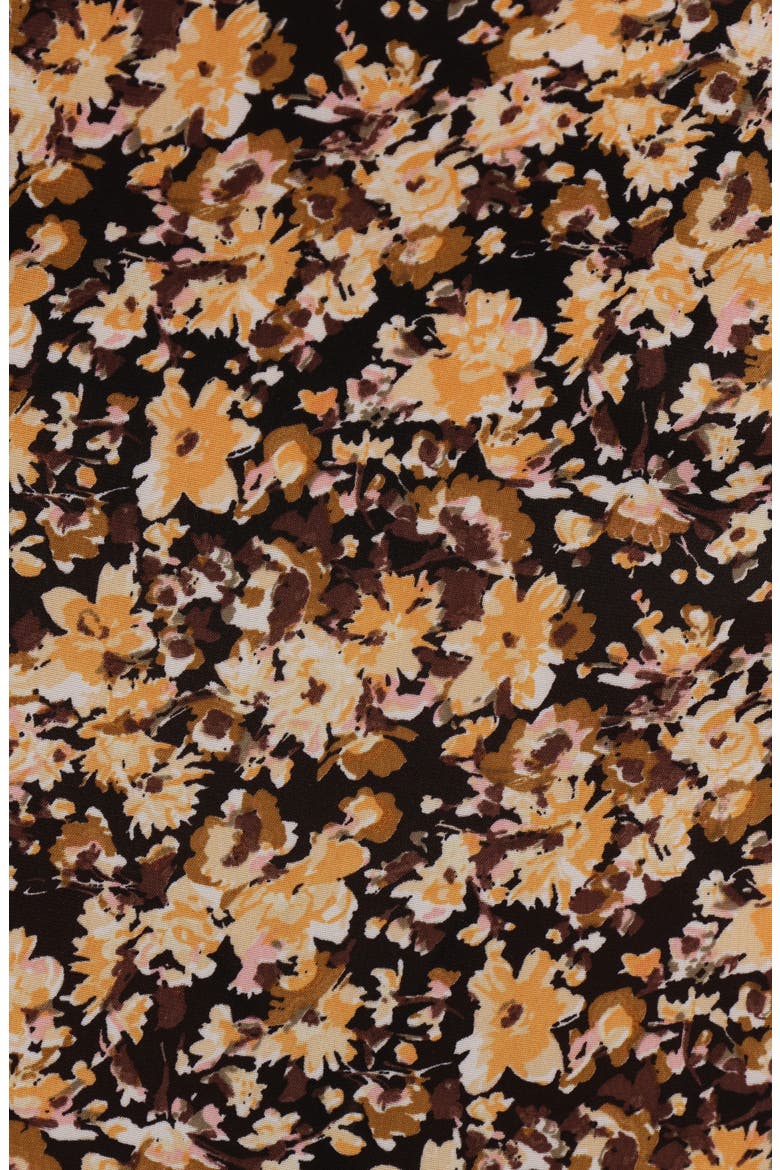 Willow Floral Midi Skirt, Alternate, color, BLACK DITSY FLORAL
