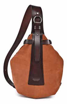 OLD TREND Daisy Leather Trim Sling Bag