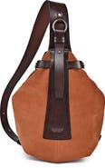 OLD TREND Daisy Leather Trim Sling Bag