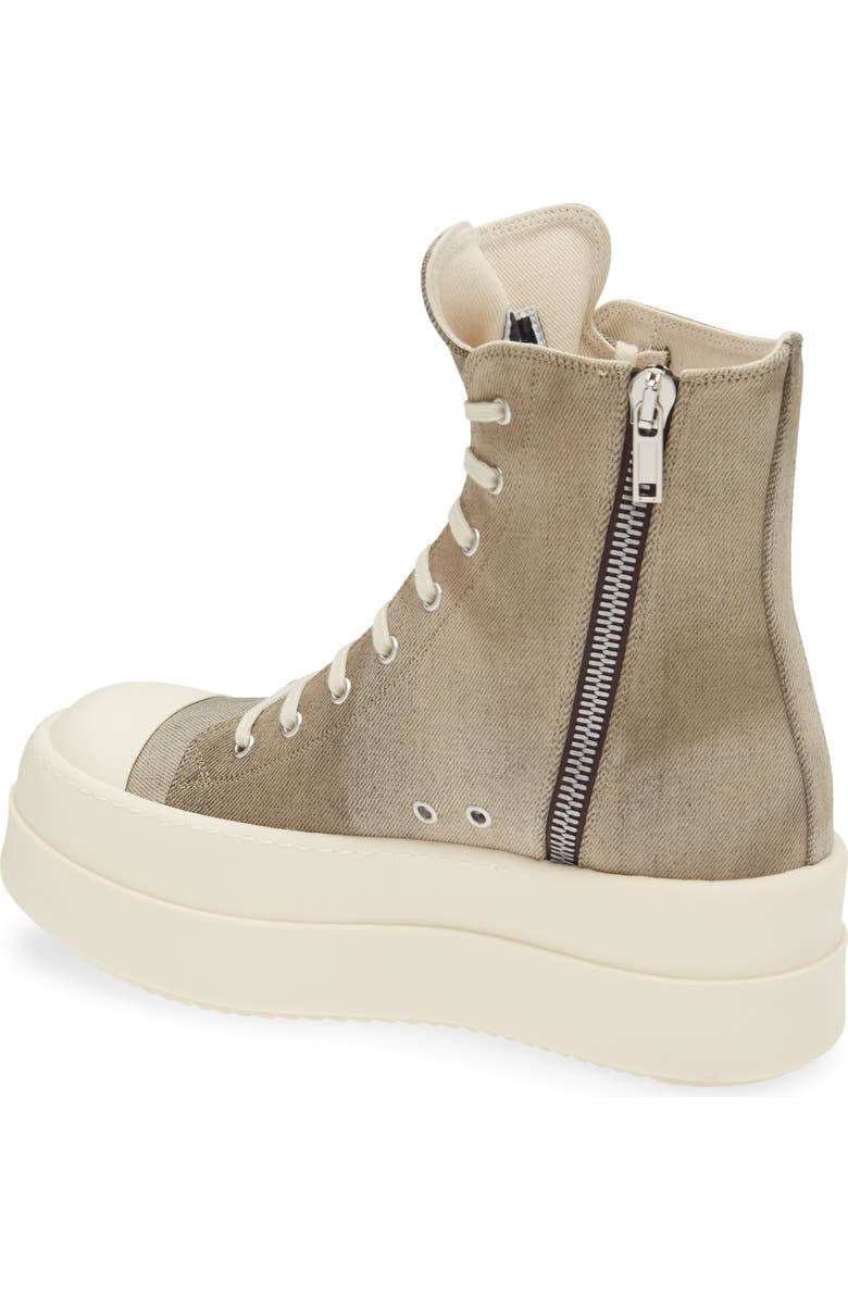 Rick Owens DRKSHDW Bumper High Top Platform Sneaker, Alternate, color, Dust/ Milk/ Milk