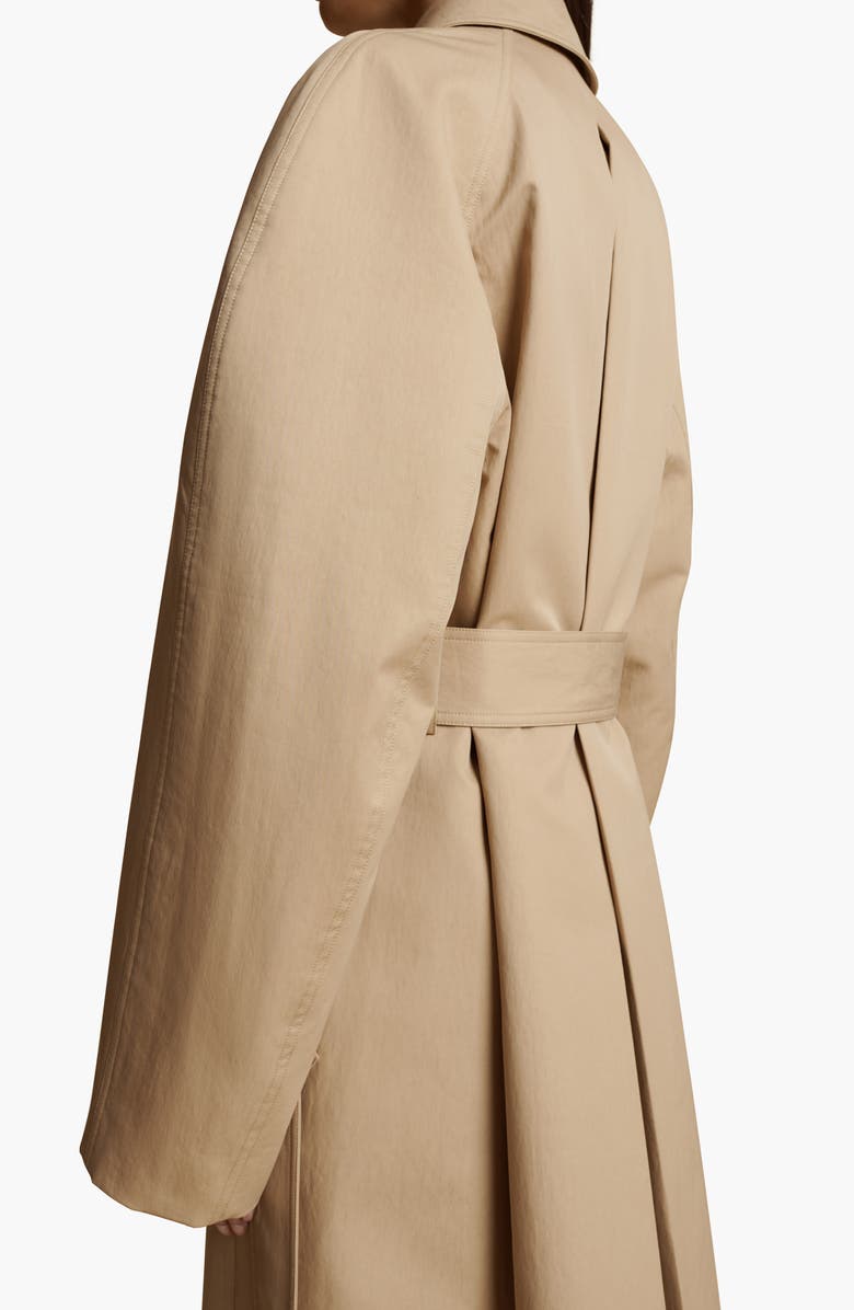 Khaite Roth Water Resistant Twill Belted Coat, Alternate, color, 