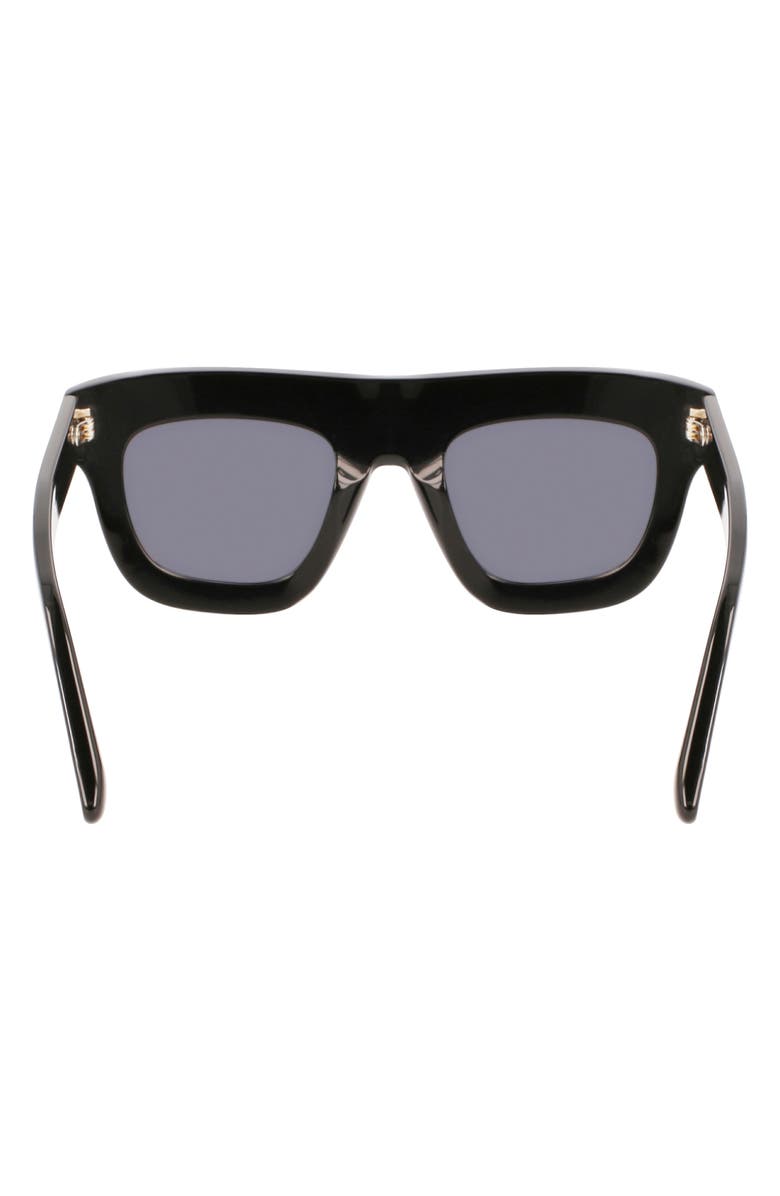 Victoria Beckham 51mm Sculptural Square Sunglasses, Alternate, color,