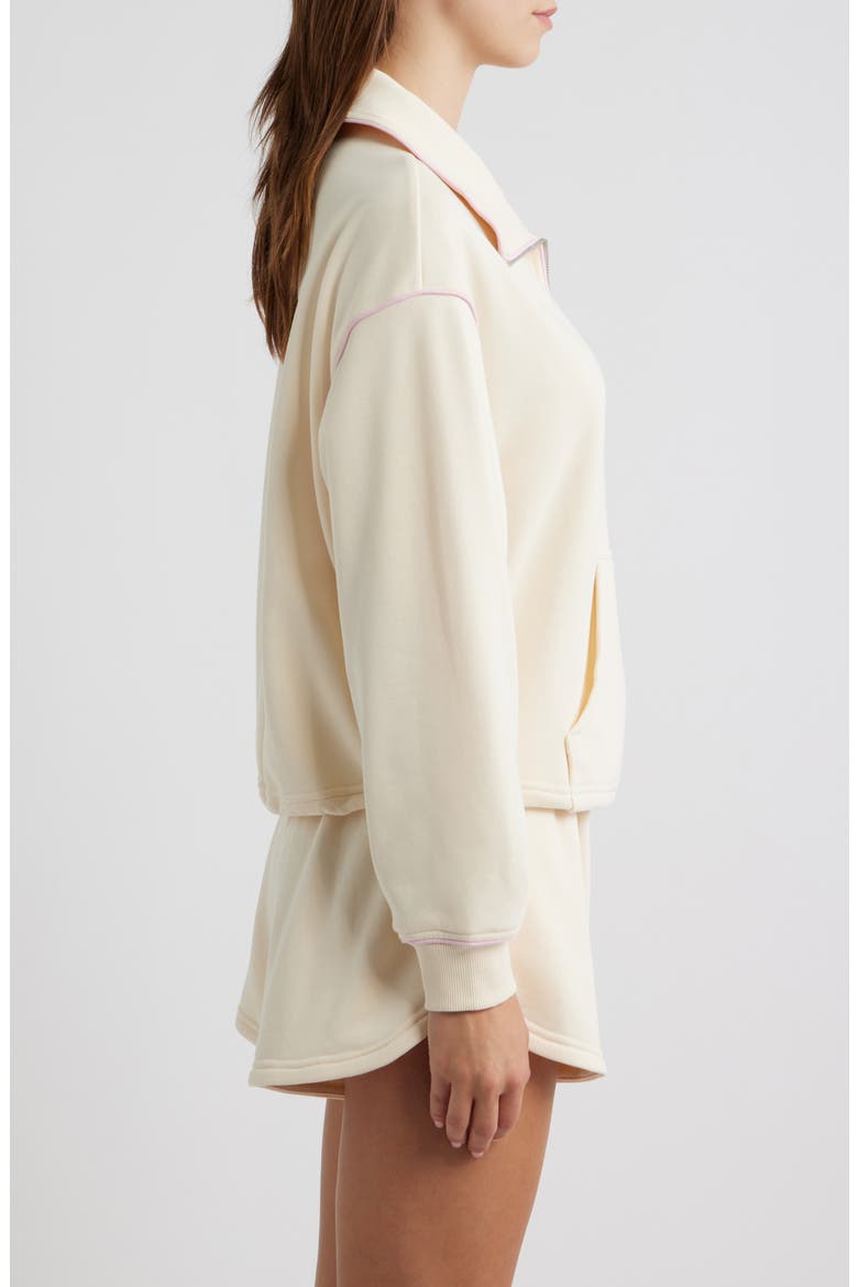 Quarter Zip Pullover, Alternate, color, BUTTERCREAM