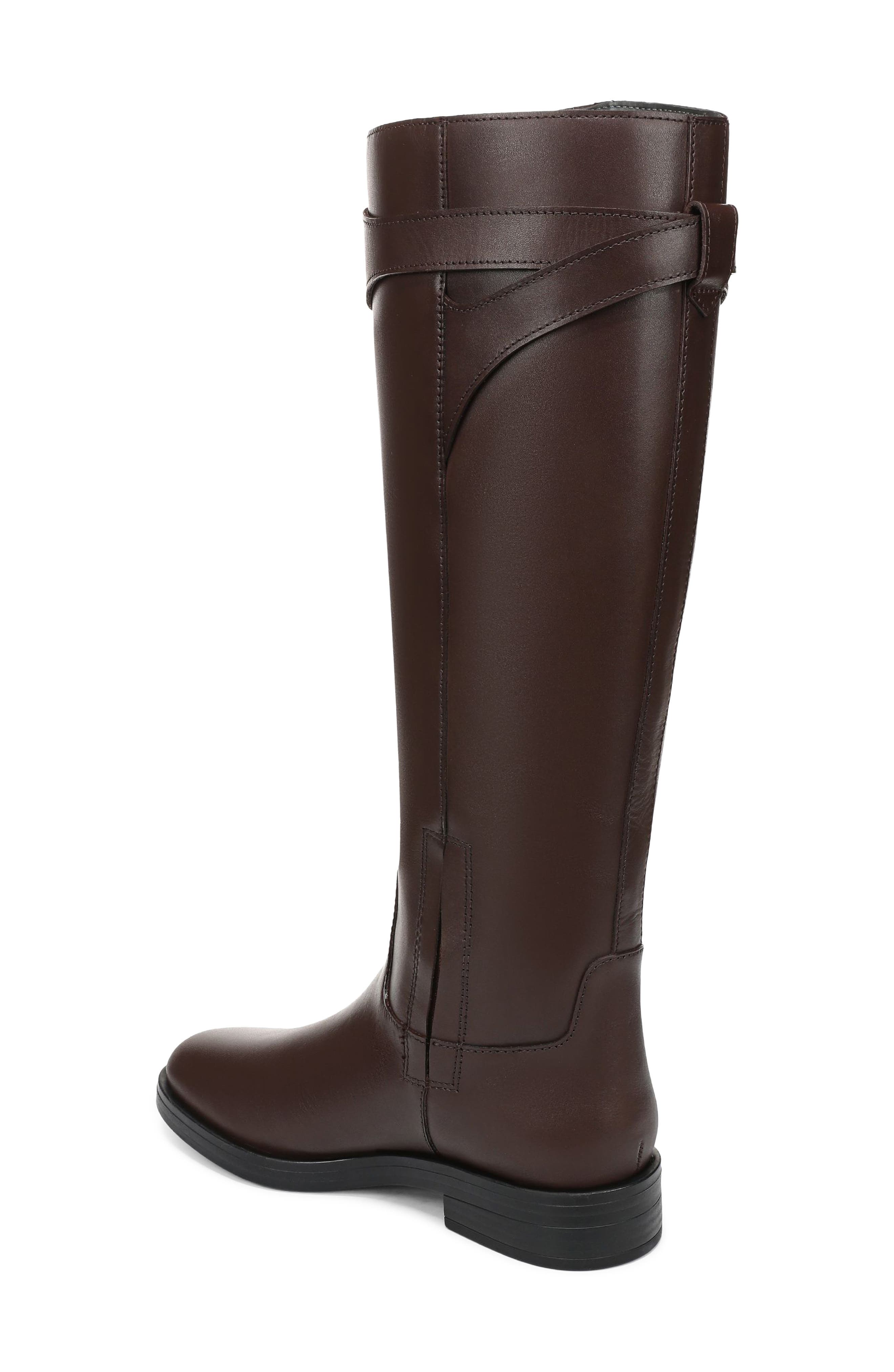 Marny Leather Knee High Boot, Alternate, color, BROWN CALF LEATHER