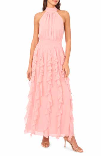 1.STATE Flounce Cascading Maxi Dress