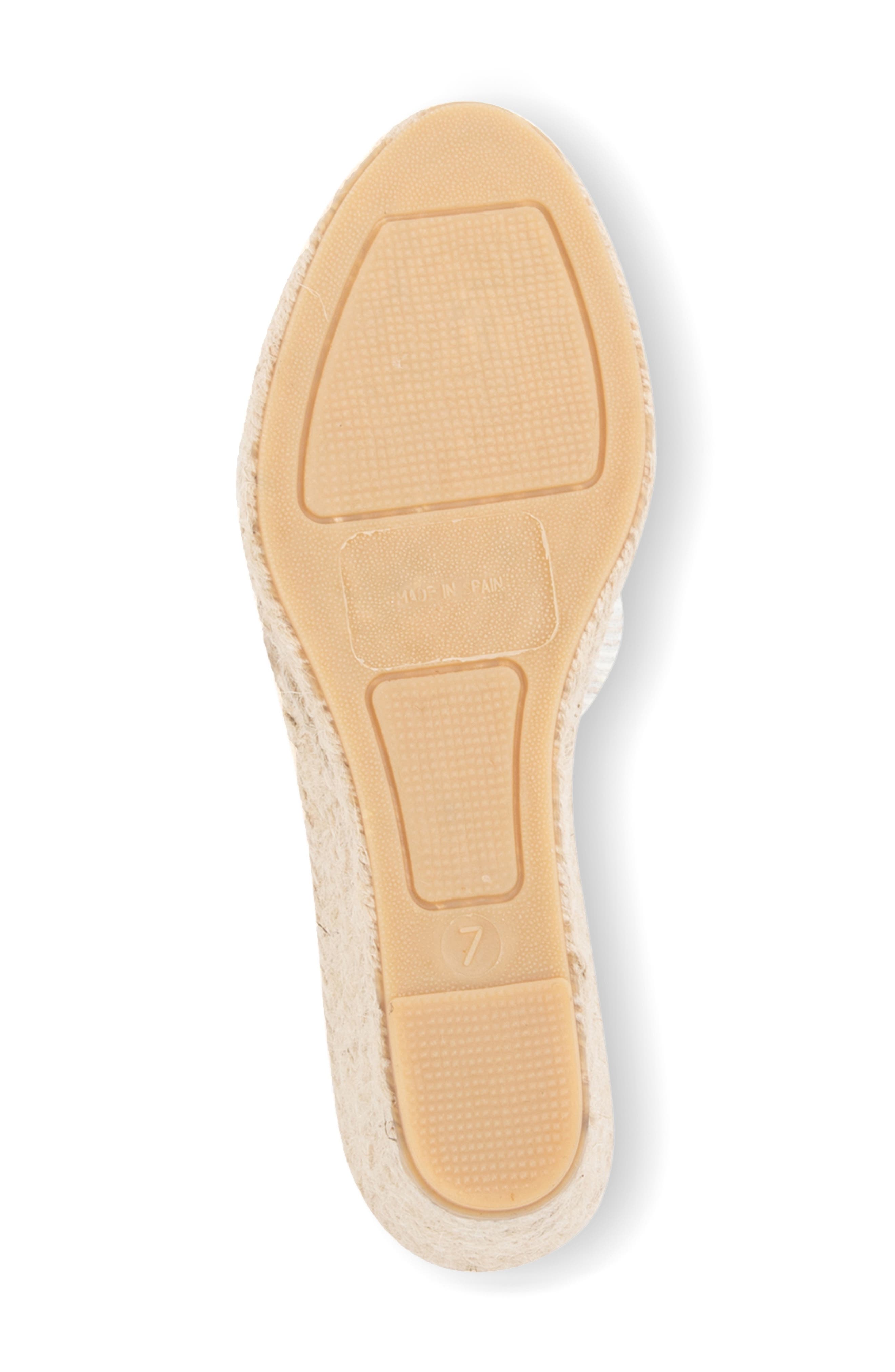 patricia green Verona Espadrille Wedge Sandal, Alternate, color, Metallic Pearl