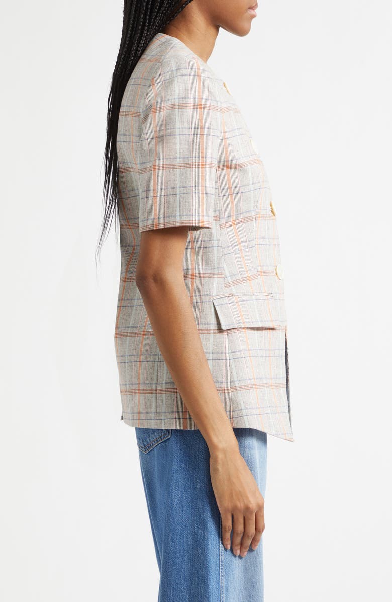 Veronica Beard Bodie Plaid Jacket, Alternate, color, Muted Clay Multi