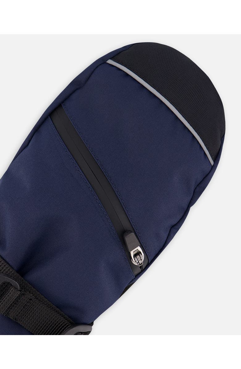 Deux par Deux Kids Unisex Winter Mittens Teknik, Alternate, color, Navy Blue