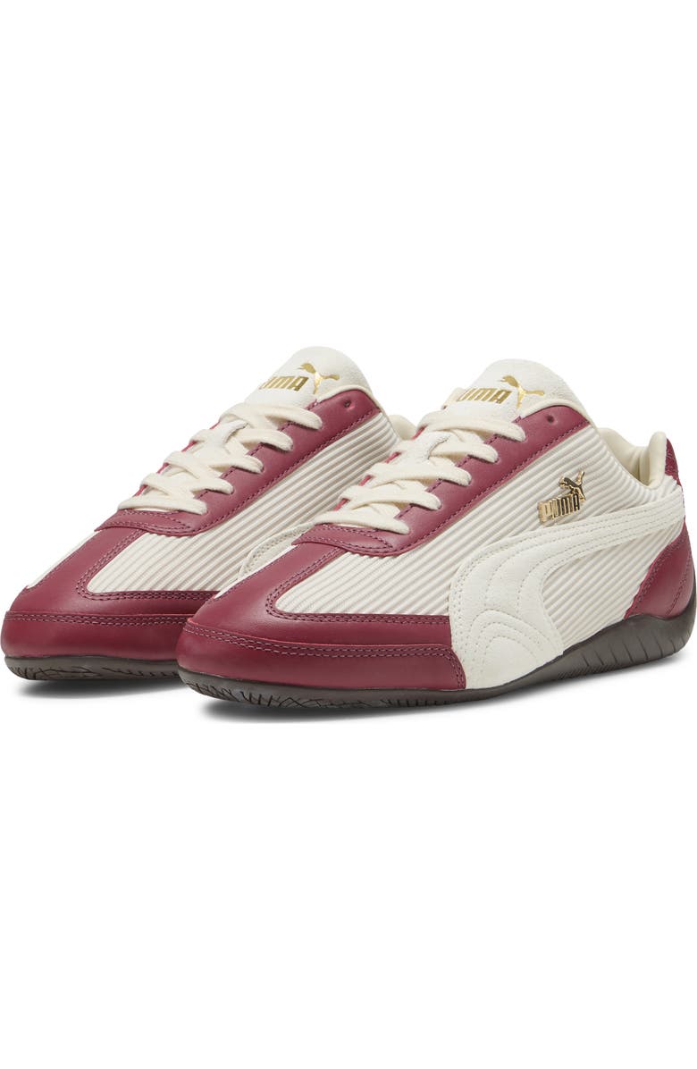 PUMA Speedcat Textile Sneaker, Main, color, Dark Crimson/ Warm White