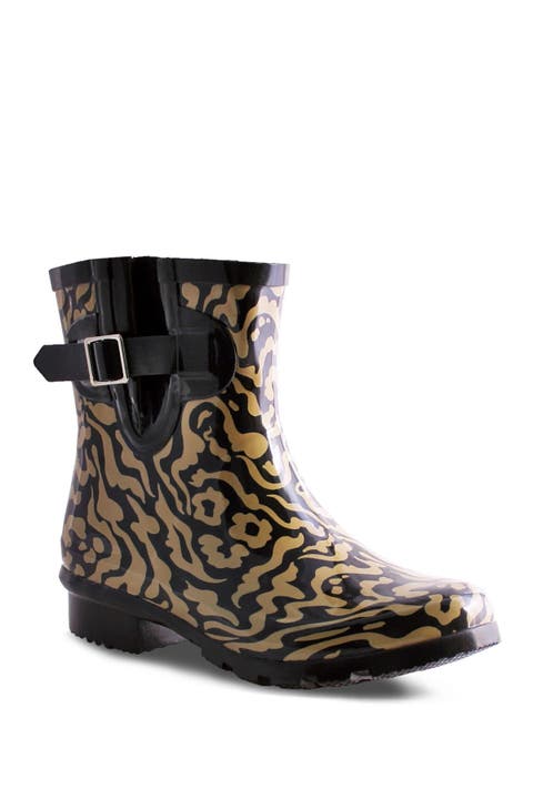 Droplet Patterned Waterproof Rain Boot (Women)