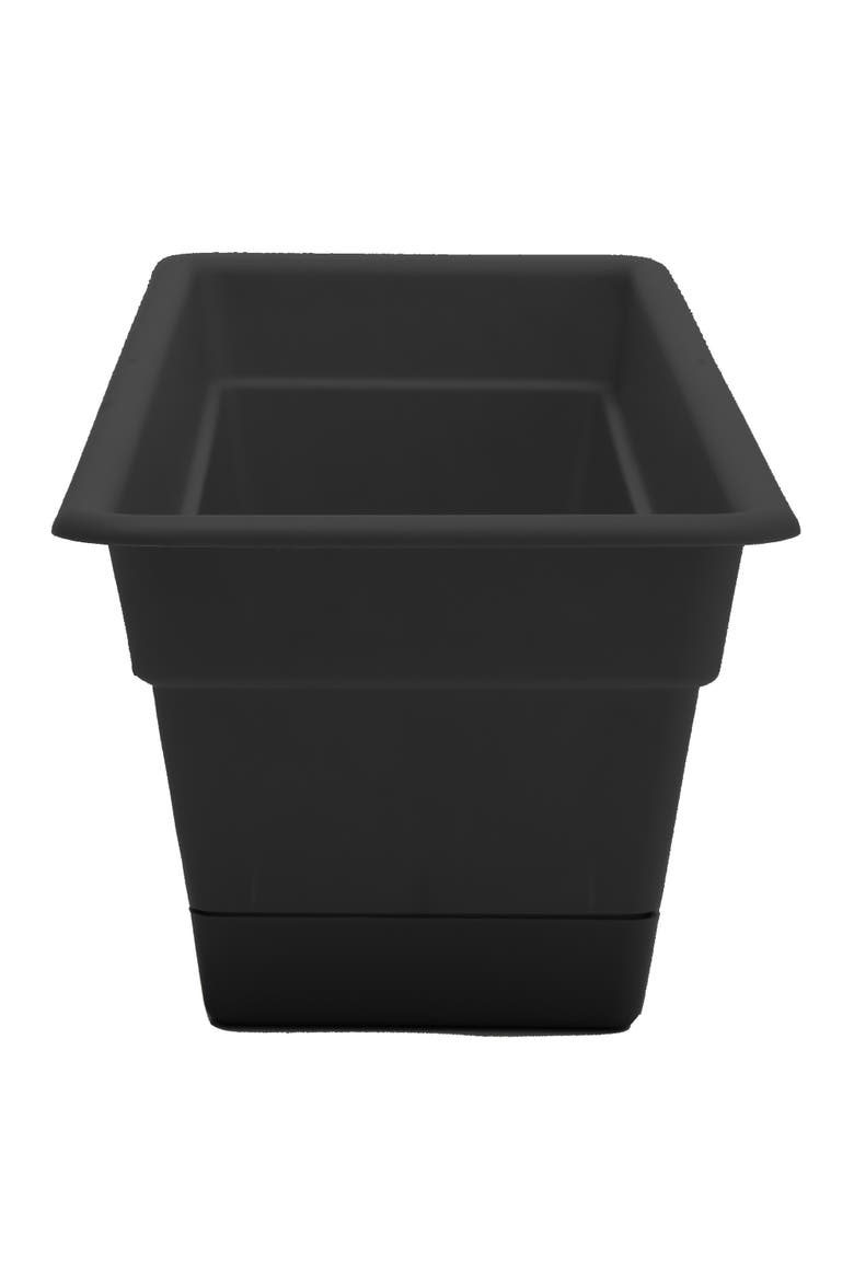 24 Inch Dura Cotta Window Box Planter, Black, Alternate, color, Black