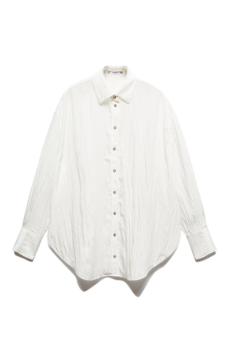 Long Sleeve Woven Shirt, Alternate, color, OFF WHITE