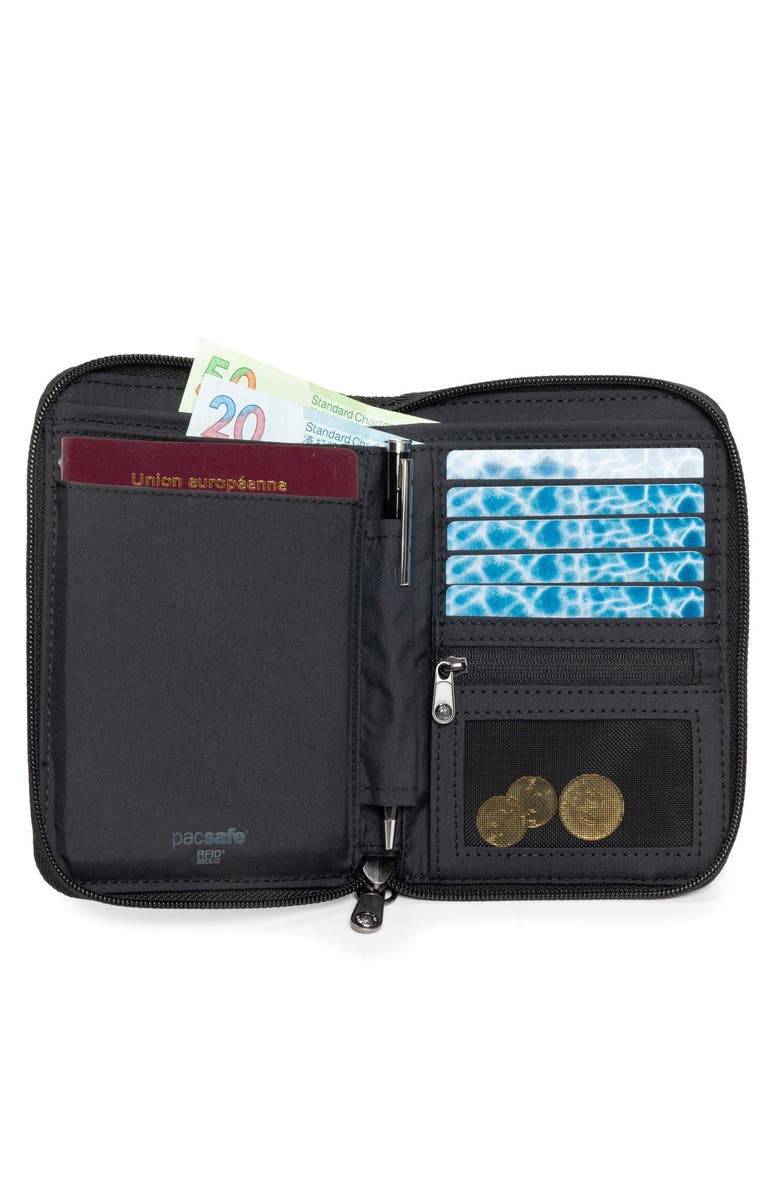 PACSAFE ,  RFIDsafe Compact Travel Organizer  ,  Black, Alternate, color, 