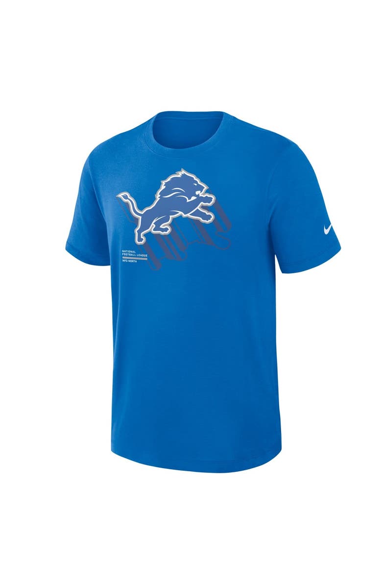 Nike Men's Nike Blue Detroit Lions Primetime Slub Dri-FIT T-Shirt, Alternate, color, Blue