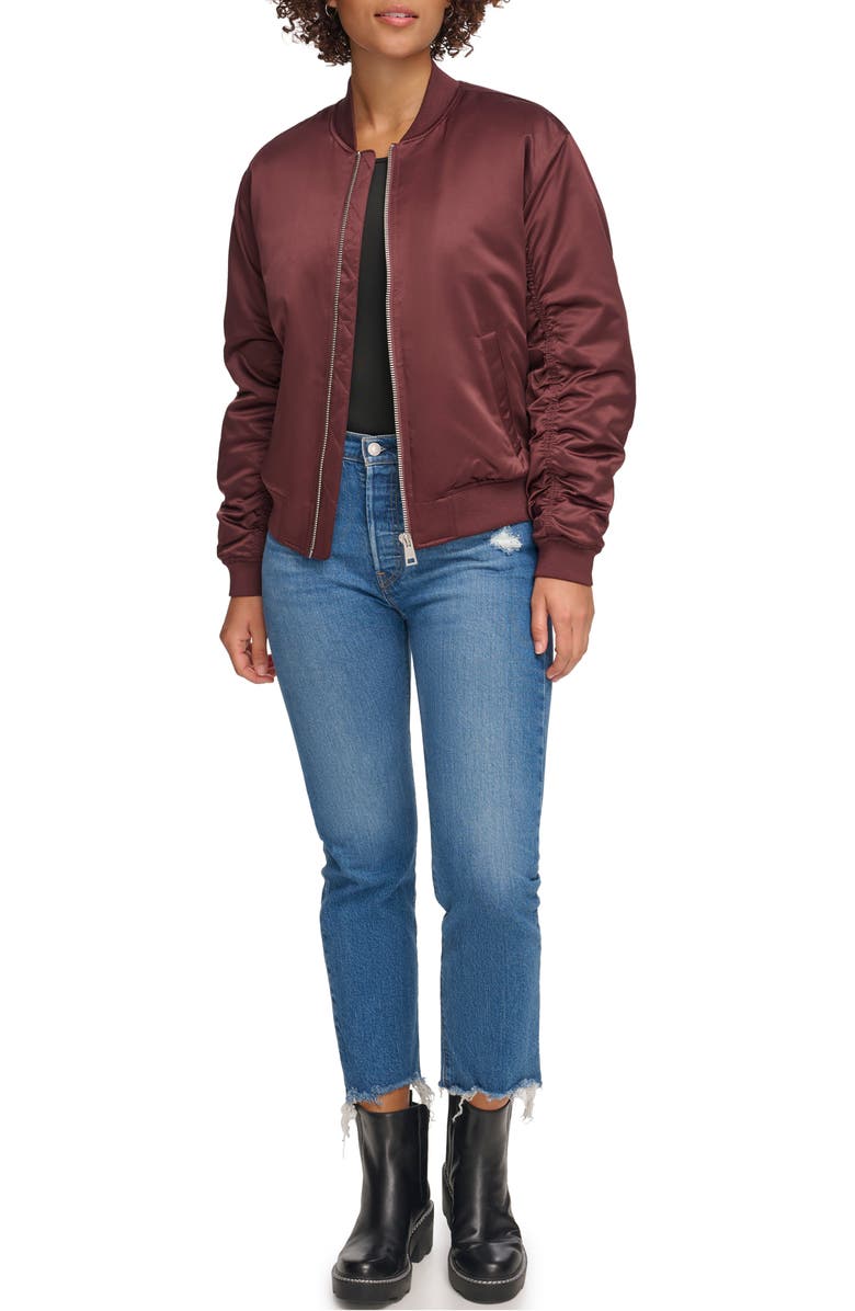 Levi's Oversize Bomber Jacket, Alternate, color, Decadent Chocolate