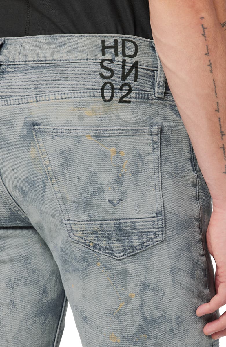 Hudson Jeans Blinder Biker V2 Ripped Moto Skinny Jeans, Alternate, color,