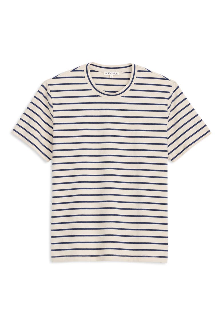 Standard Stripe T-Shirt, Alternate, color, IVORY/ NAVY