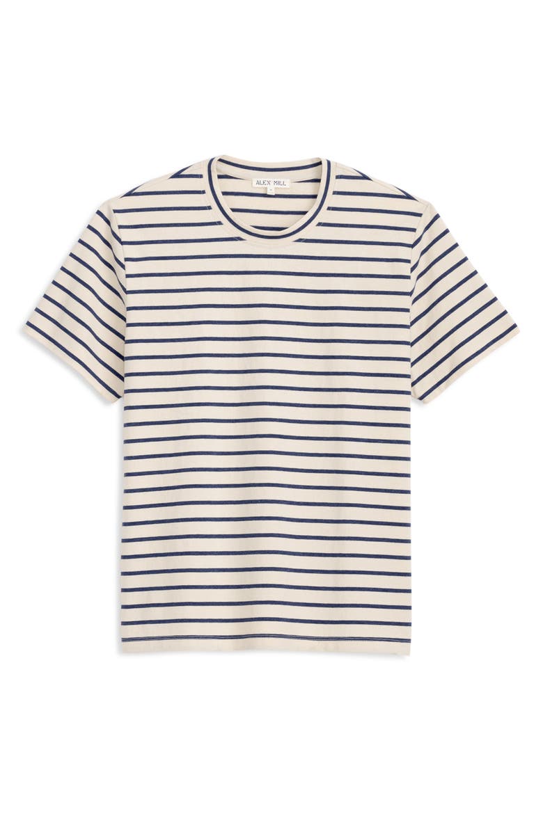 Alex Mill Standard Stripe T-Shirt, Alternate, color, Ivory/ Navy