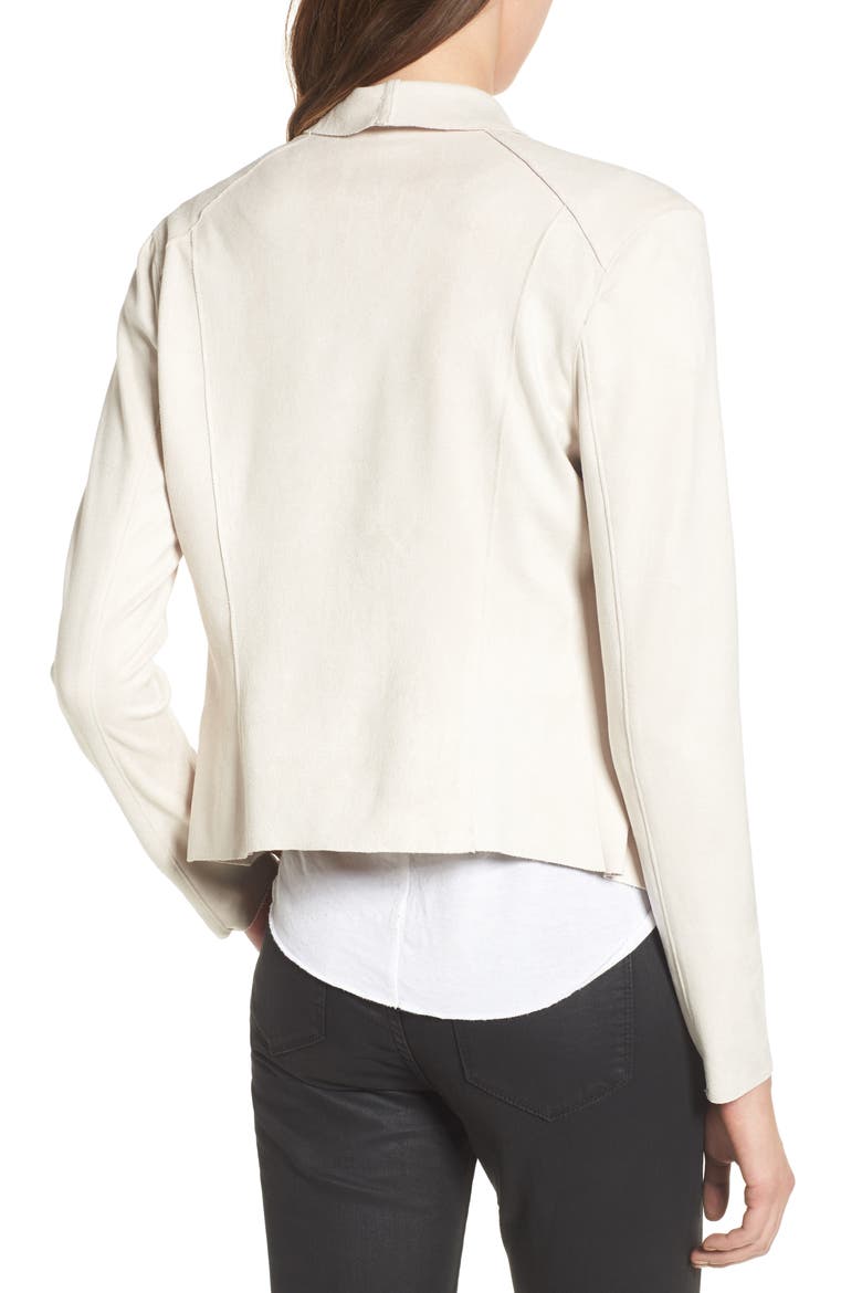 Drape Front Faux Suede Jacket, Alternate, color, INSTIGATOR