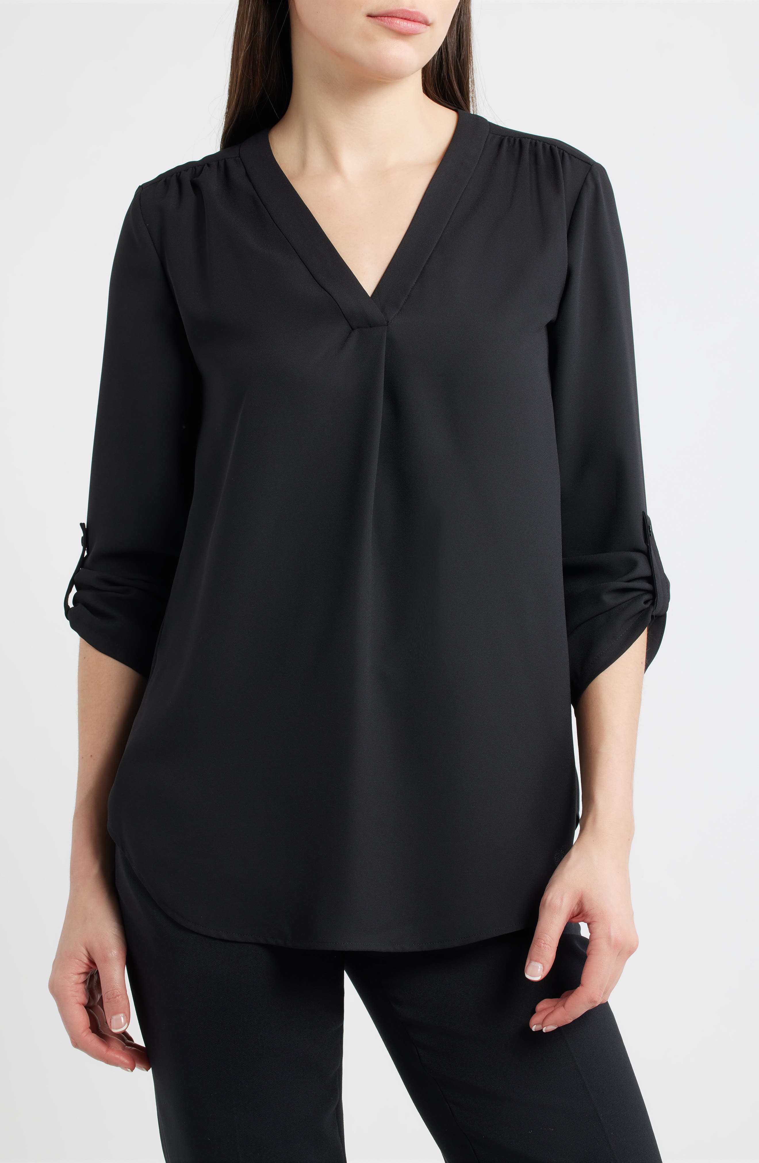 Roll Tab Tunic Top